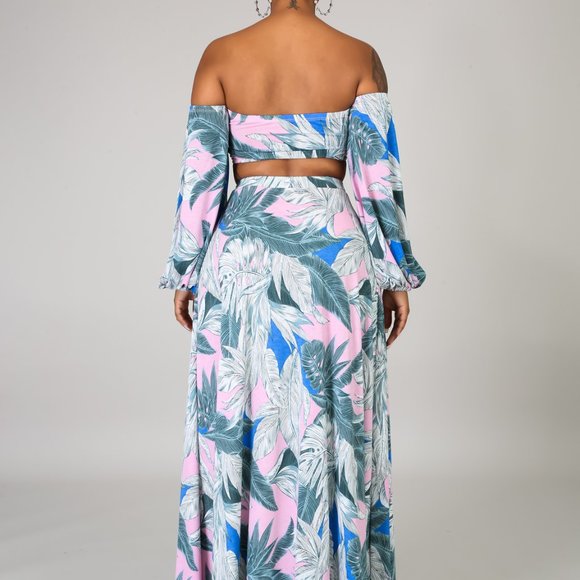 Floral Maxi Two Piece Set - Picture 4 of 4